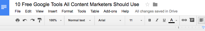 Google Tools for Content Marketers